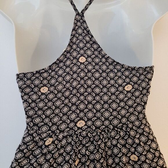 Roxy Black & White Patterned Hi-Low Midi Dress - XS - Picture 4 of 8